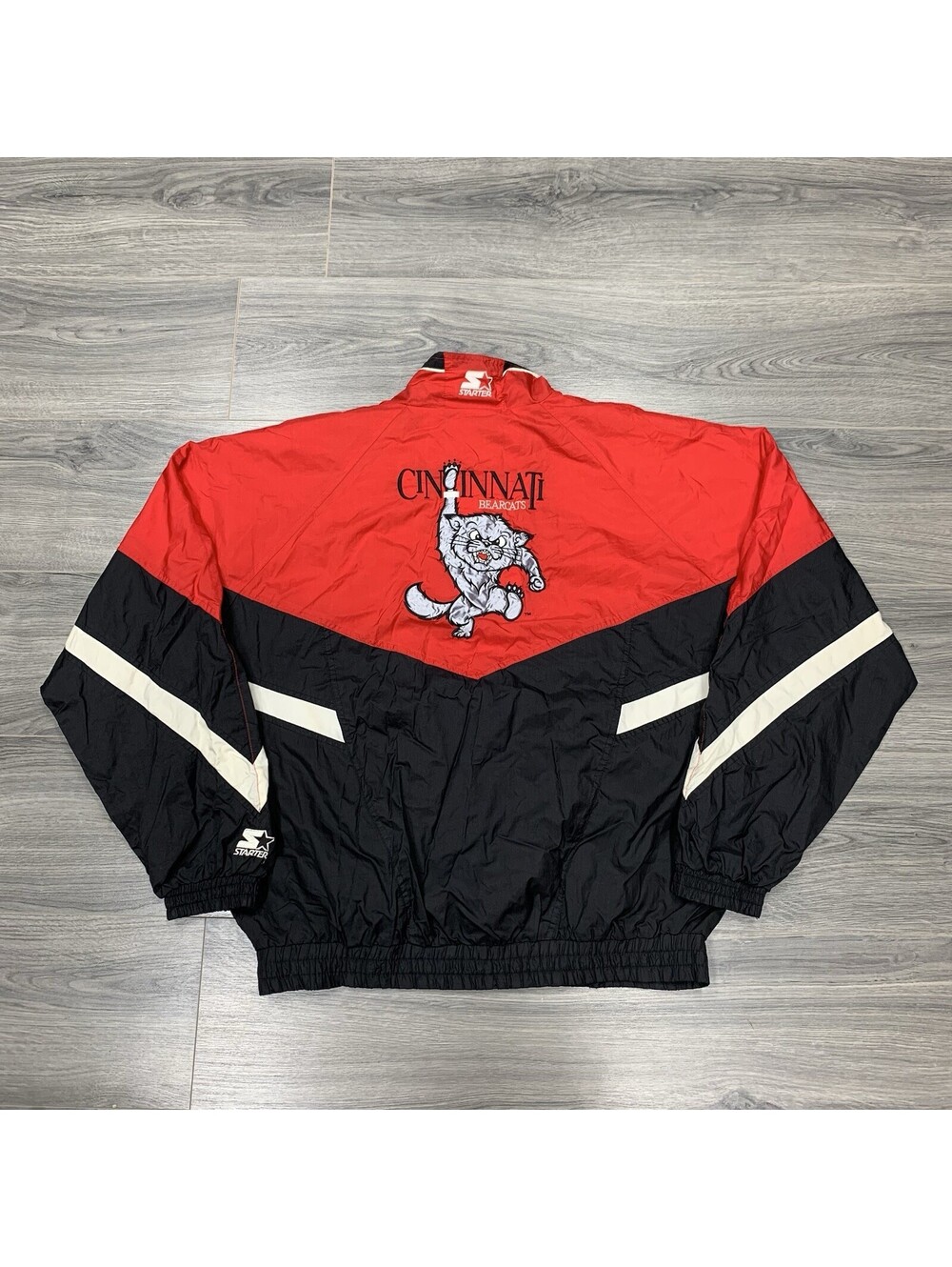 Vintage 1990S Starter University Of Cincinnati Bearcats Jacket XL Mens Rare Red